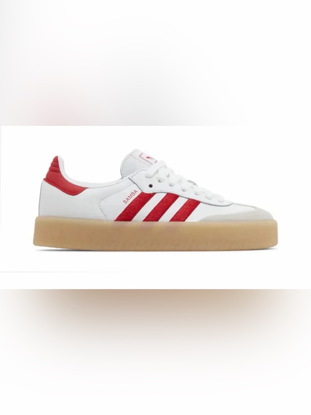 adidas Samba Low ‘White Scarlett Gum’ (red and white)